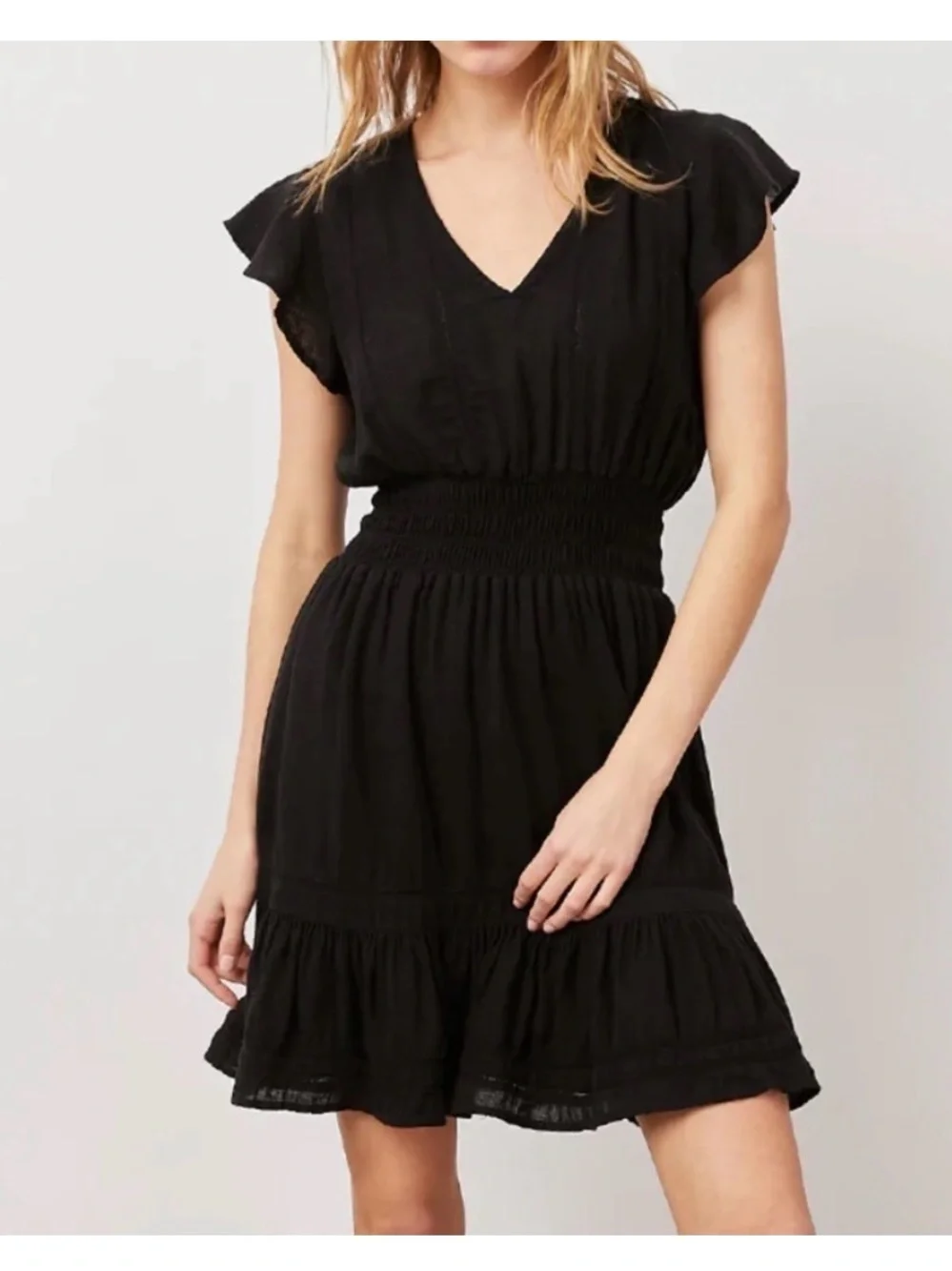 Rails Tara V neck Smocked Waist Dress - Picture 5 of 13